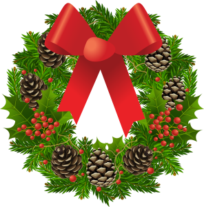 This image has an empty alt attribute; its file name is Wreath-296x300.png